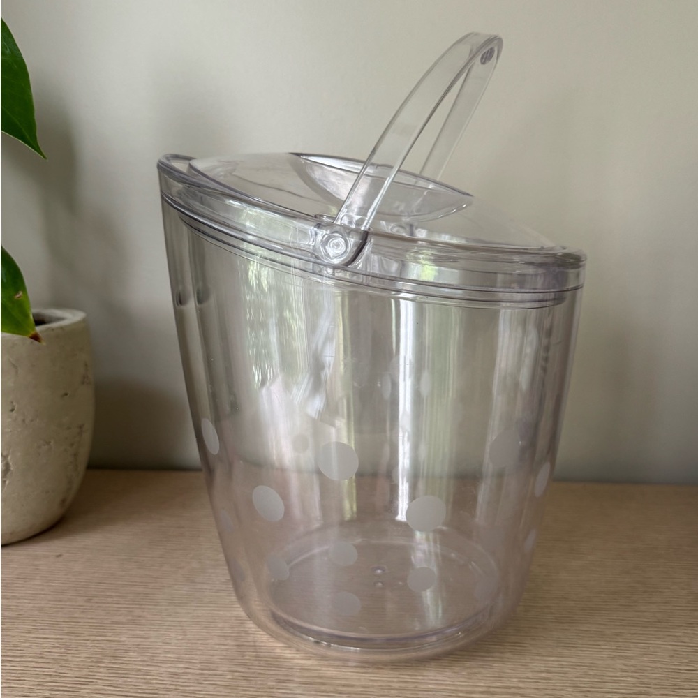 Pampered Chef Polka Dot Ice Bucket